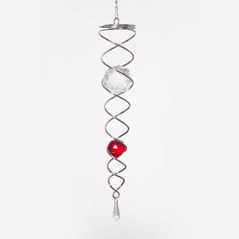 Crystal Tail Silver/Red