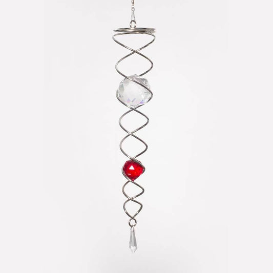 Crystal Tail Silver/Red